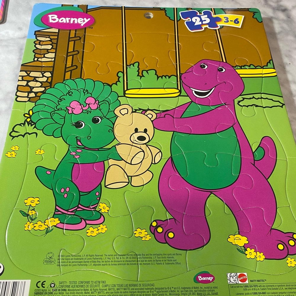 Barney frame puzzle